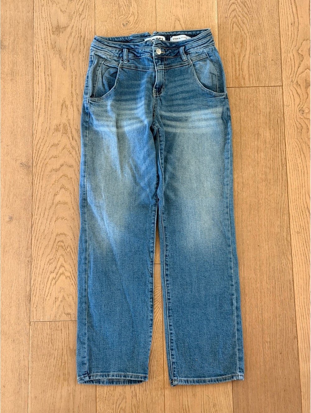 PTCL Ethikal Medium Wash Straight Leg Jeans Sustainable Denim Womens 27